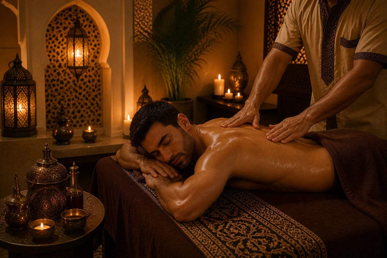 Arabic massage therapist at Sapphire Spa, Business Bay