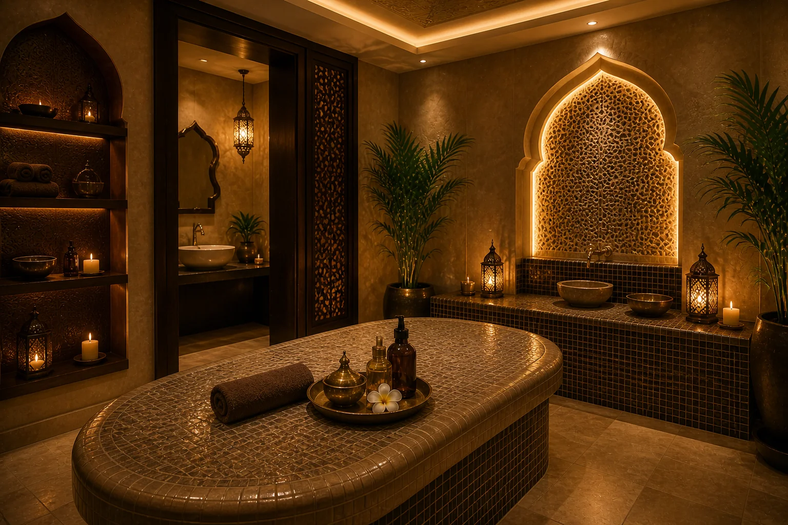 Private massage room at Sapphire Spa, Business Bay