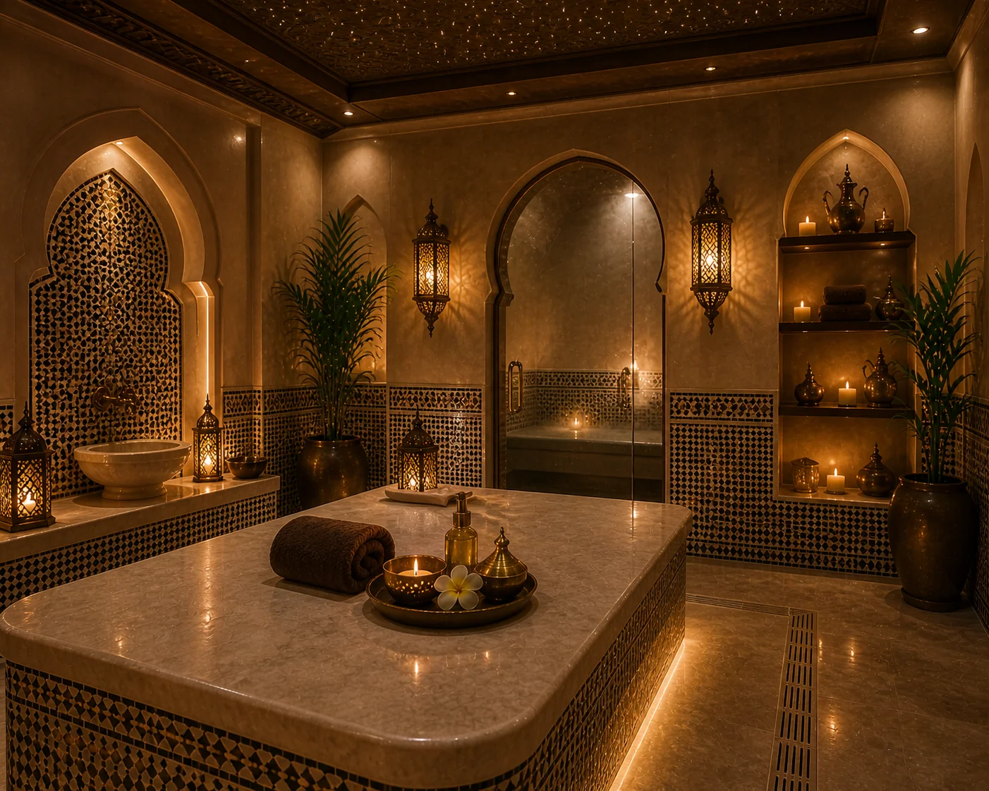 Luxury spa interior at Sapphire Spa, Business Bay
